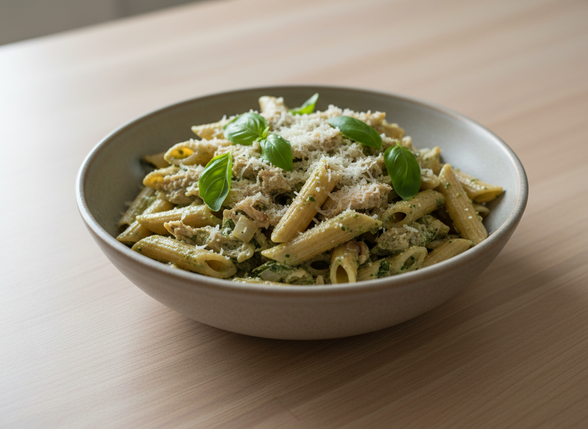 Tuscan Chicken Pesto Pasta
